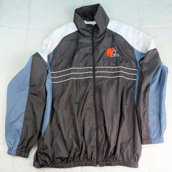 NFL Cleveland Browns Zipper Windbreaker Jacket XL - Picture 1 of 7